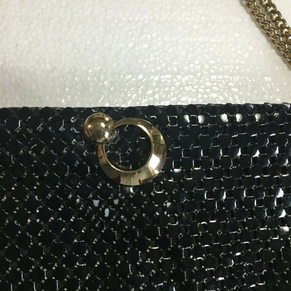 Vintage Whiting & Davis Black Mesh Handbag - Picture 5 of 6